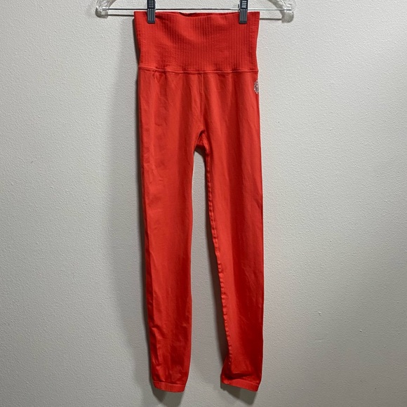 FP Movement By Free People High Waisted Seamless Leggings Coral XS/S GUC - Picture 4 of 13